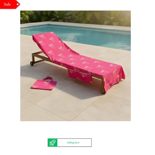 Pink bow microfibre - microfibre, sun