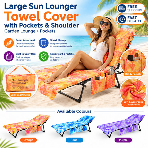 Large sun lounger - sun, towel